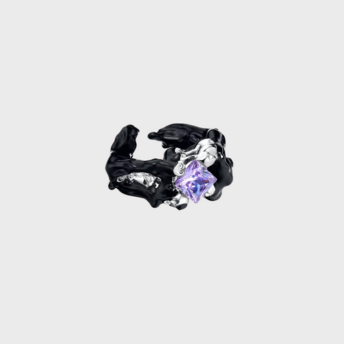 Bague de flamme noire