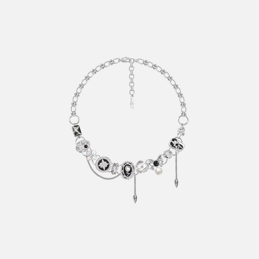 Collier Fleur Noire