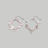 Heart and Pearl Charm Bracelets