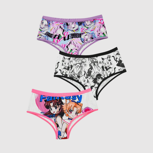 Anime Printed Panty Set