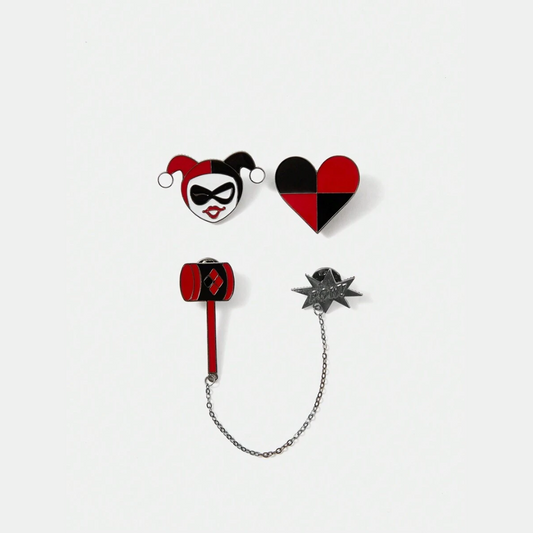 Harley Quinn Brooch Set