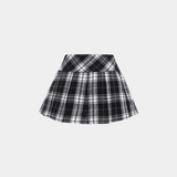 Plaid Pleated Skirt