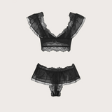 Black Lace Lingerie Set