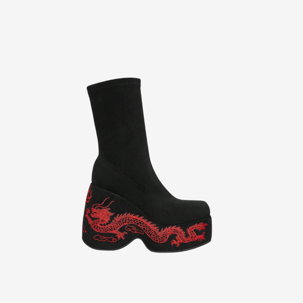 Bottes à plateforme Dragon