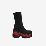 Bottes à plateforme Dragon