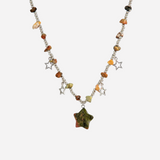Star Pendant Beaded Necklace
