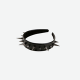 Spiked Leather Headband