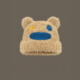 Bonnet en peluche moelleux