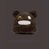 Bonnet en peluche moelleux
