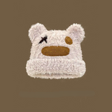 Bonnet en peluche moelleux