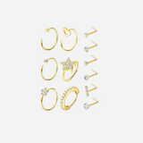 12PCS Nose Ring Set