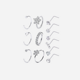 12PCS Nose Ring Set