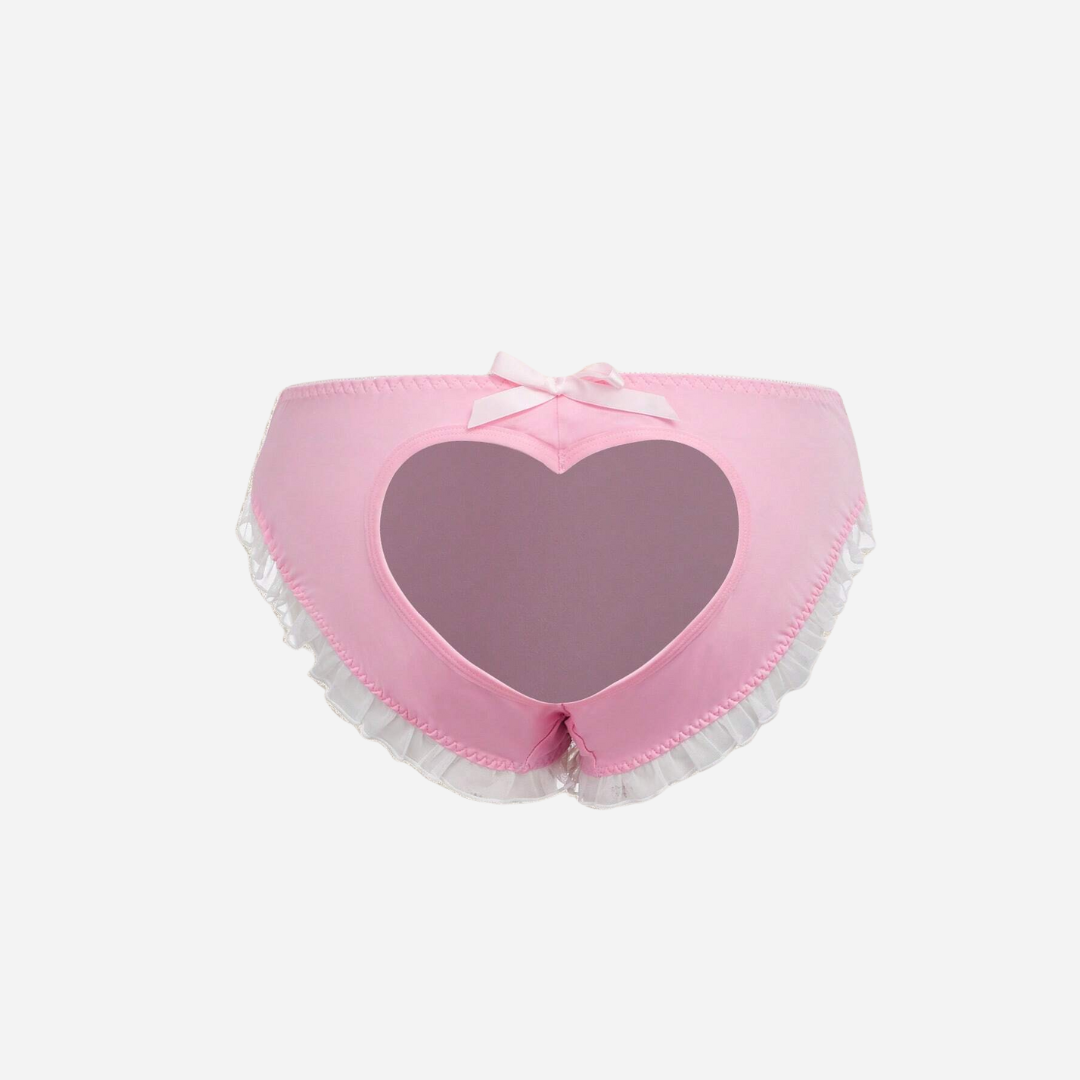 Heart Cut-Out Frill Panty