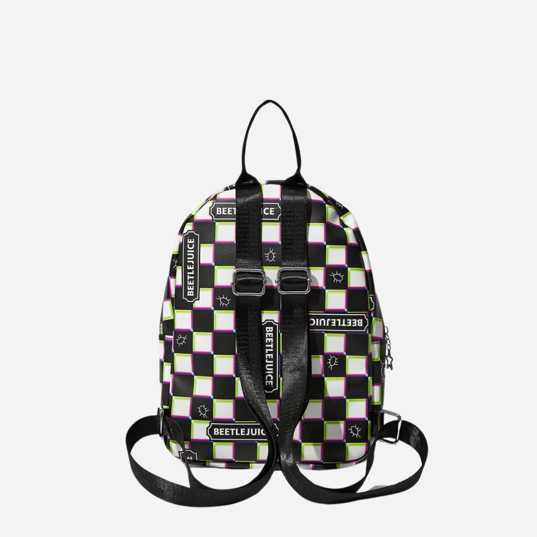 Sac à dos à carreaux Beetlejuice