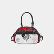 Plaid Handbag with Chains