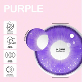 Lentilles de contact violettes pour cosplay