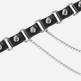 Spiked Choker with Chains