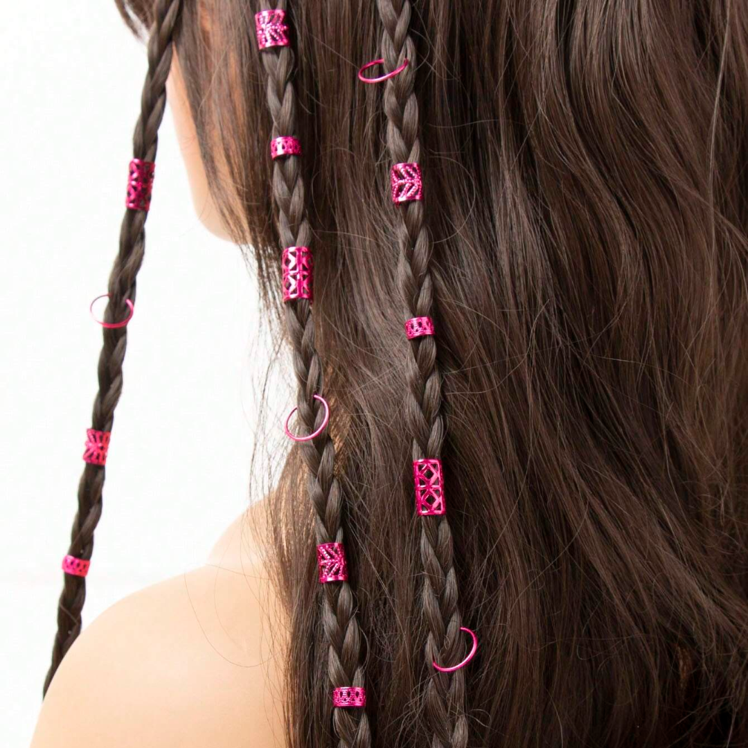 80pcs Hair Rings