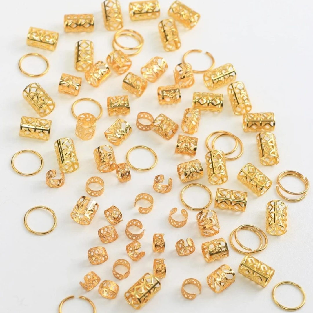 80pcs Hair Rings