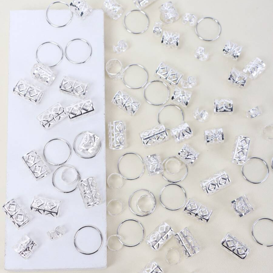 80pcs Hair Rings