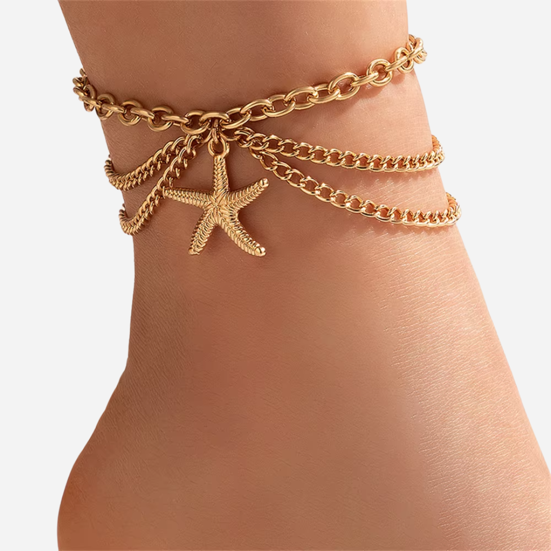 Layered Anklet Set