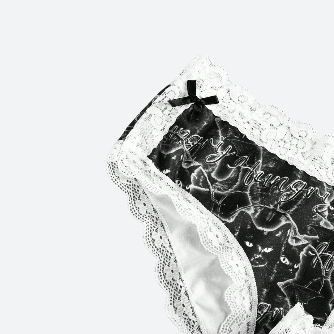 Panty Set Black Cat