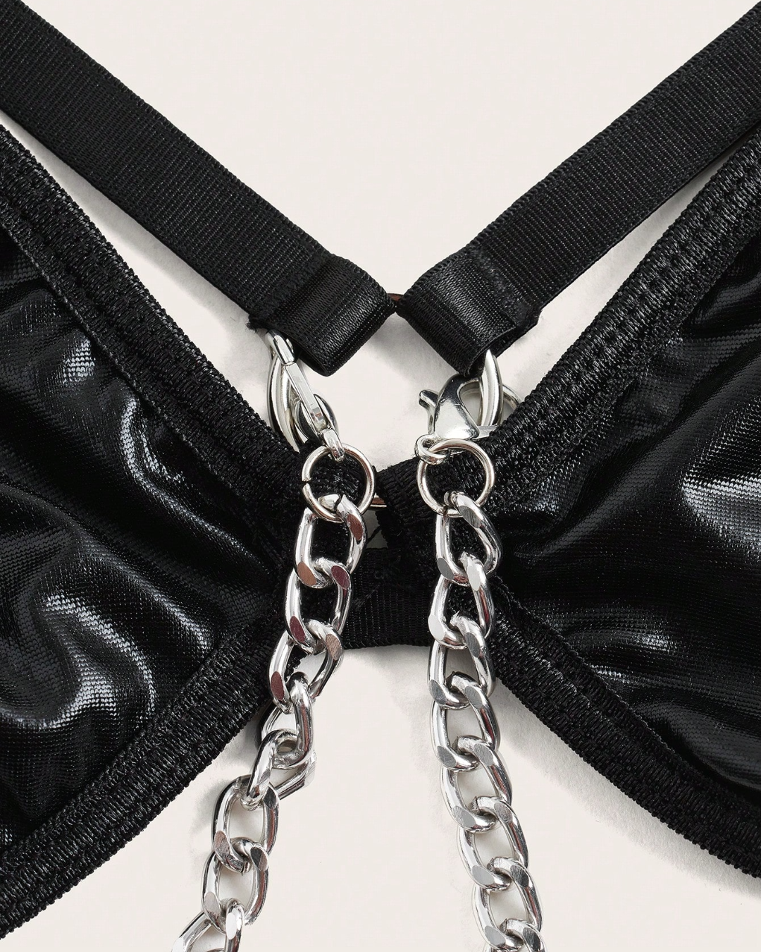 Leather Chain Bralette