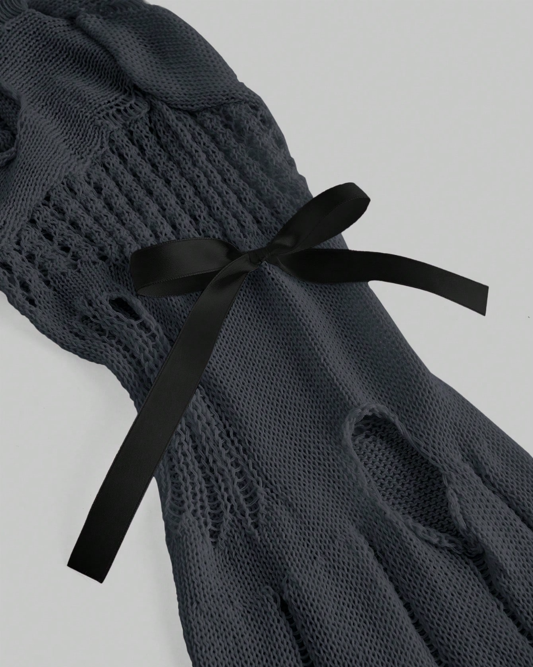 Pull en tricot à épaules creuses