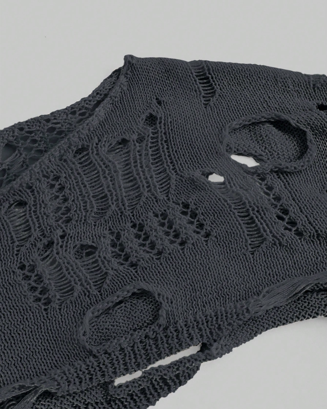 Pull en tricot à épaules creuses