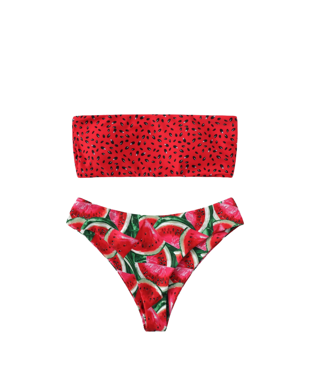 Bikini bandeau pastèque