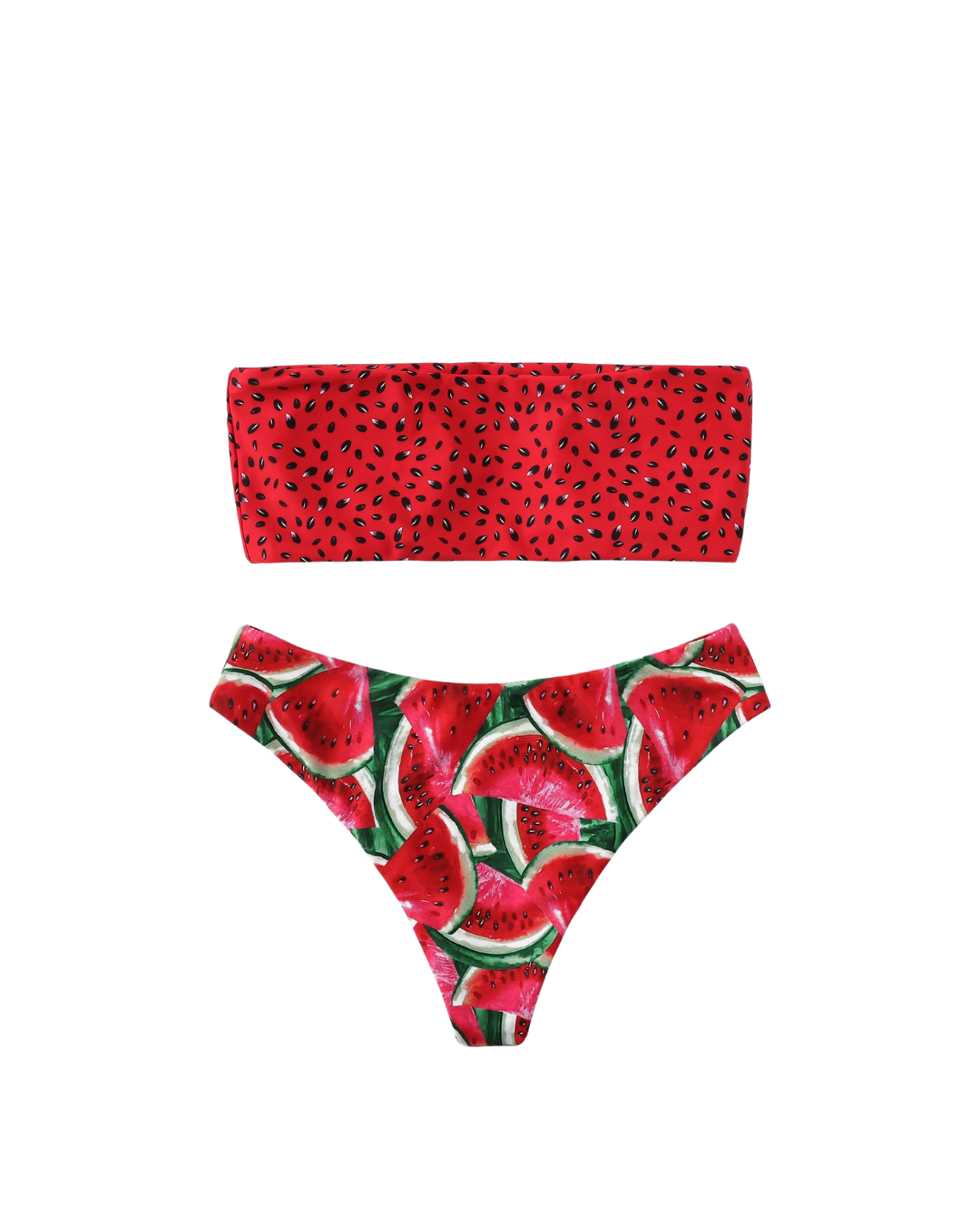 Bikini bandeau pastèque