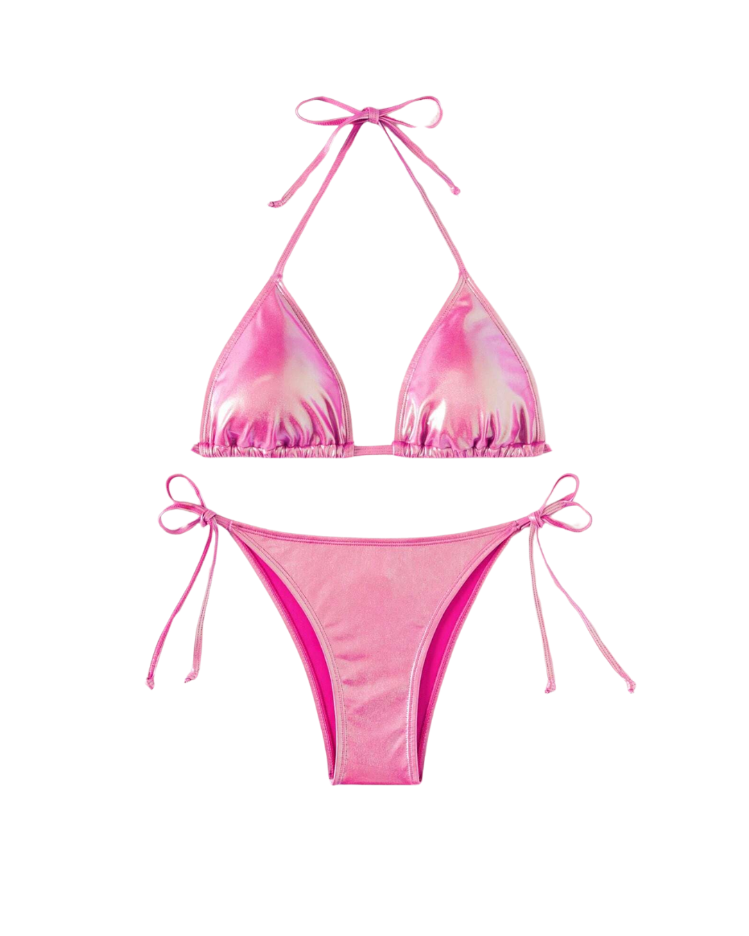Bikini licou métallique
