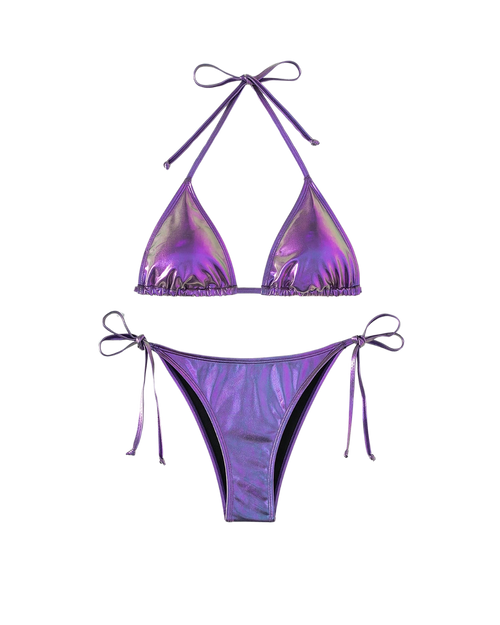 Bikini licou métallique