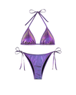 Bikini licou métallique