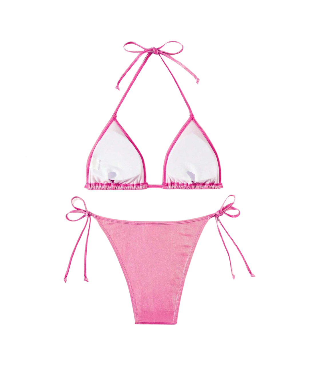 Bikini licou métallique