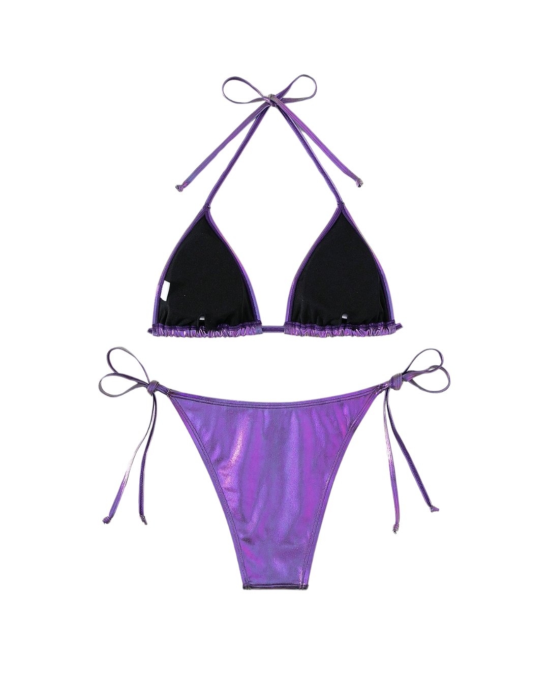 Bikini licou métallique
