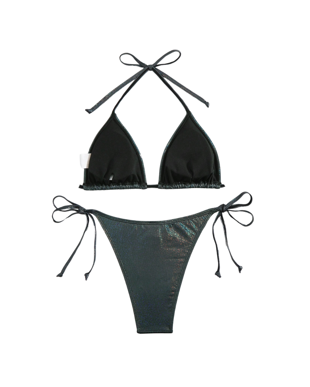 Bikini licou métallique