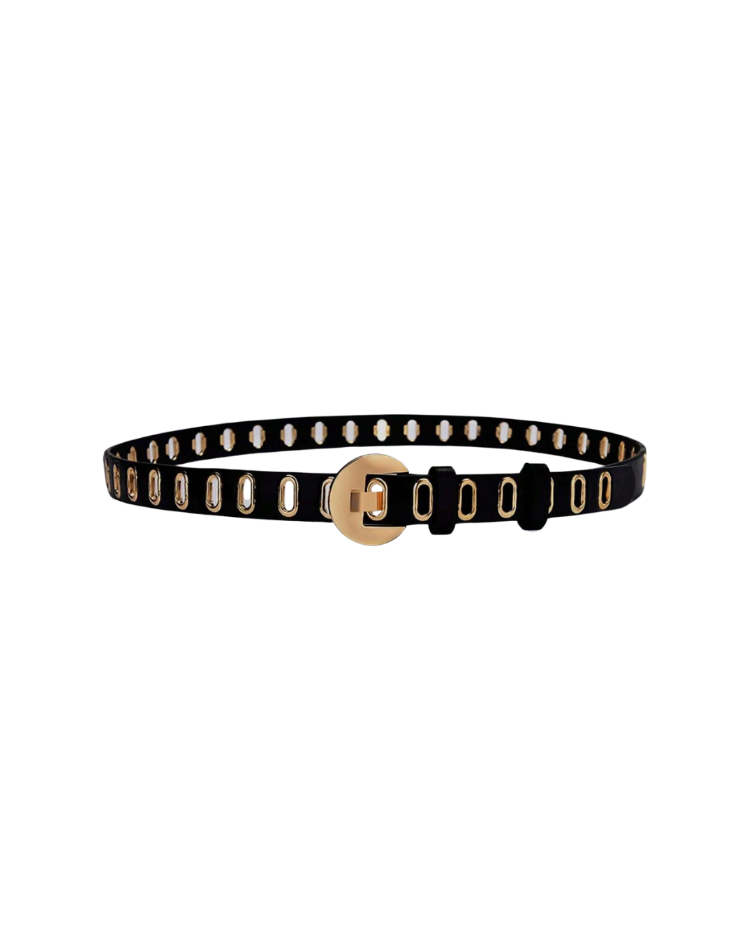 Studded buckle belt
