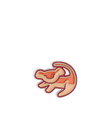 Broche en émail Simba