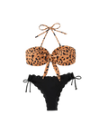 Bikini bandeau noué sur le devant
