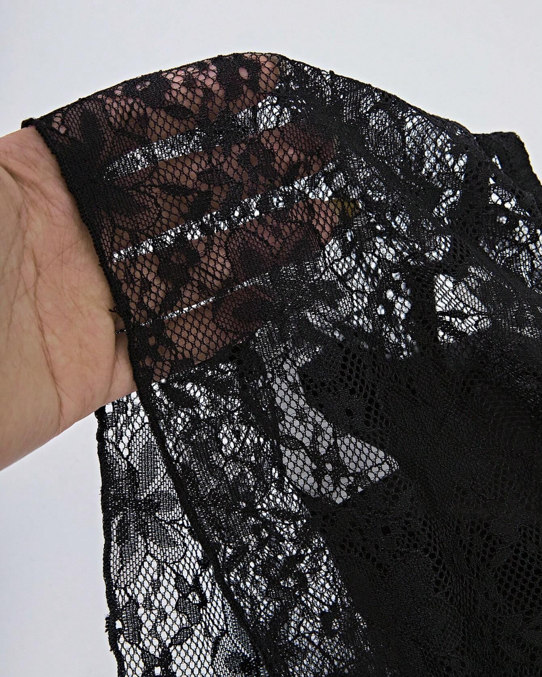 Ensemble plissé en dentelle