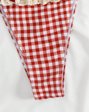 Bikini en dentelle à pois