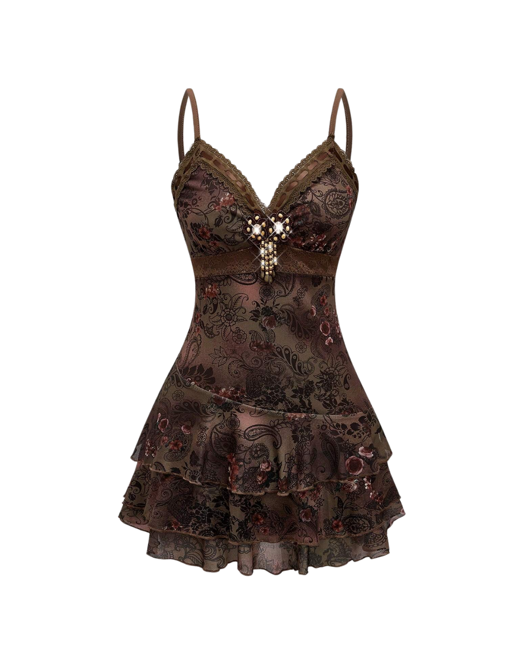 Vintage Layered Mini Dress
