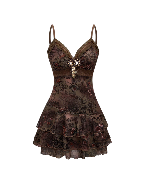 Vintage Layered Mini Dress
