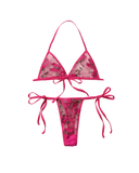 Ensemble triangle en micro dentelle