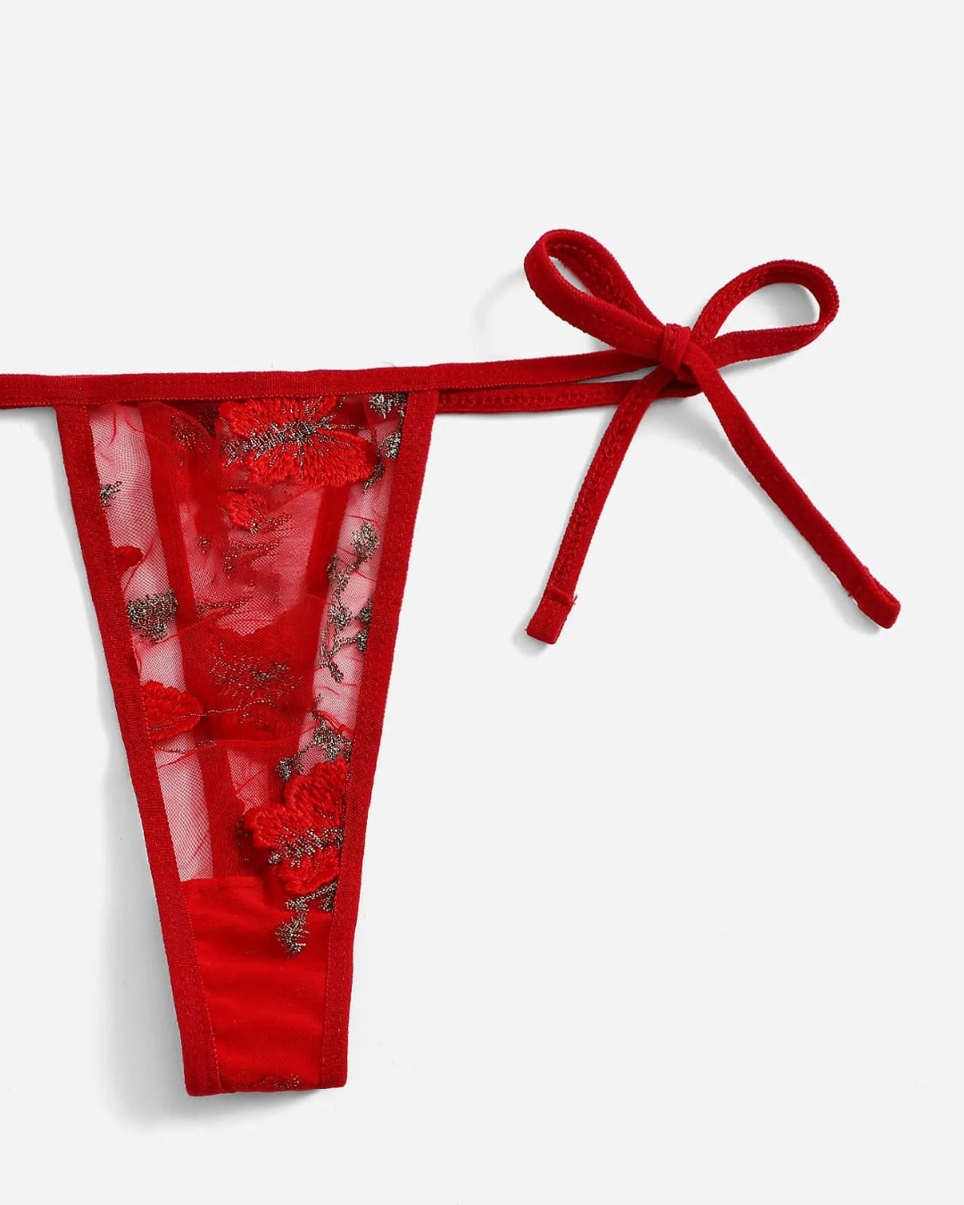 Ensemble triangle en micro dentelle