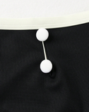 Ensemble bikini boutonné