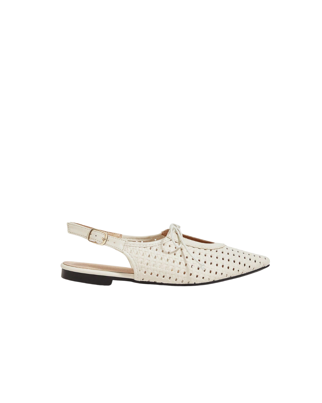 Ballerines pointues crème