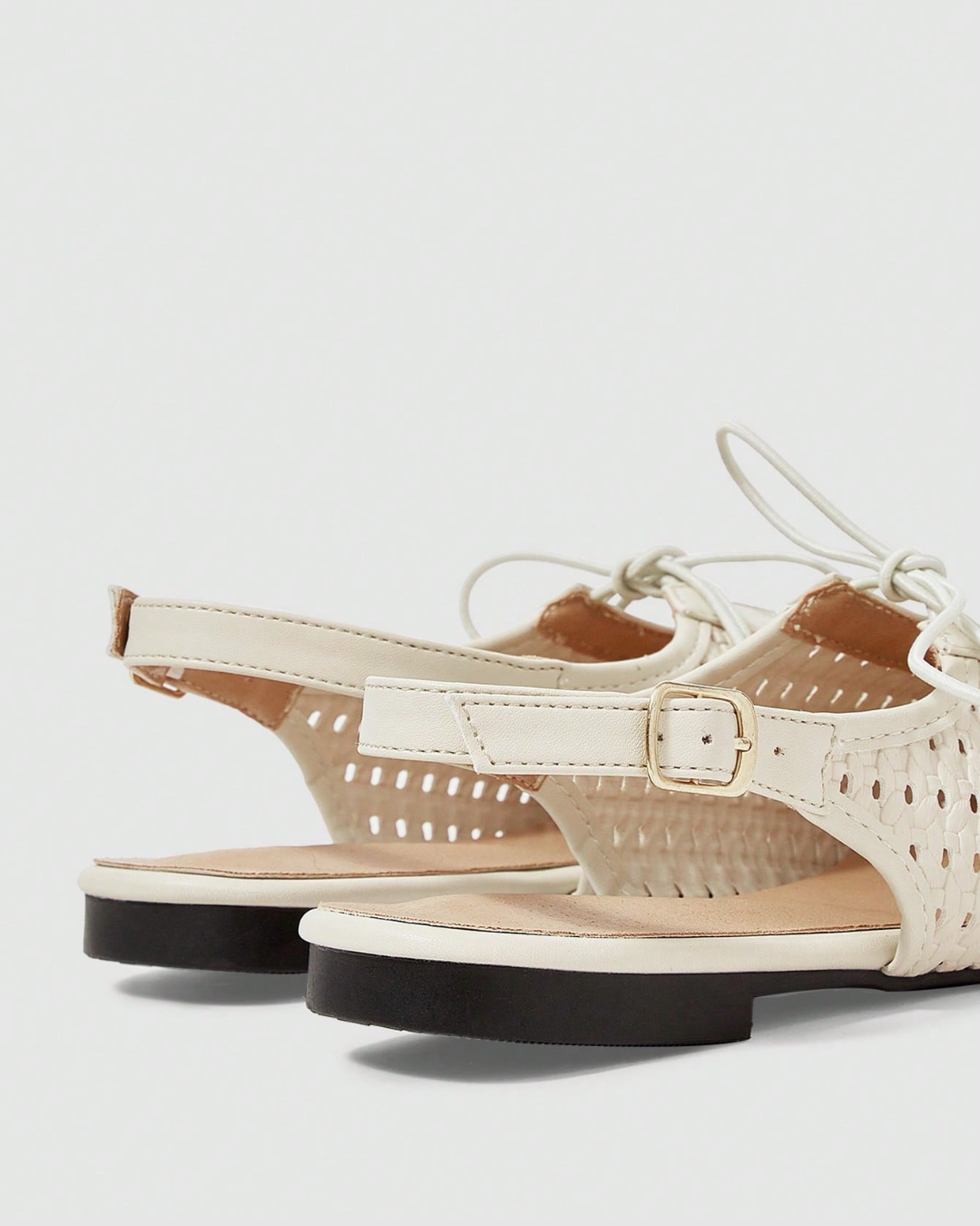 Ballerines pointues crème