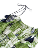 Green Patchwork Top